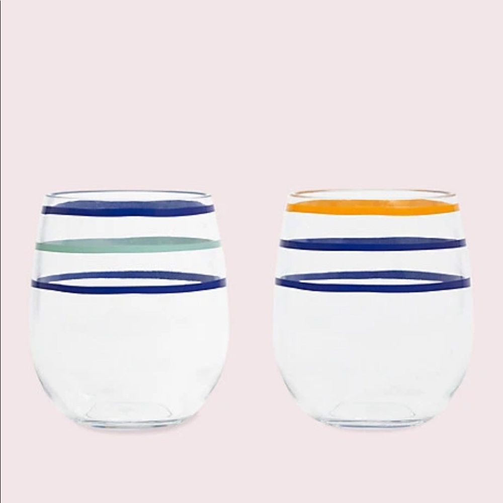 Kate Spade Stemless Wine Glasses